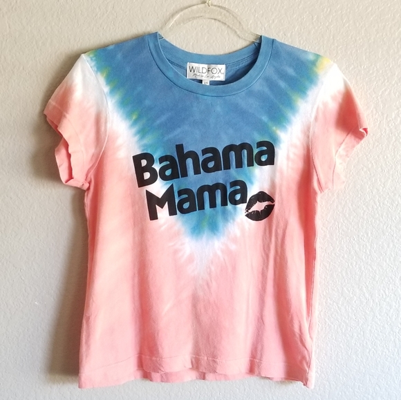 WILDFOX  Bahama Mama Tie Dye graphic Tee - Picture 1 of 8